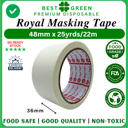 [48mm x 22m] Royal Masking Tape | [1 Ctn]
